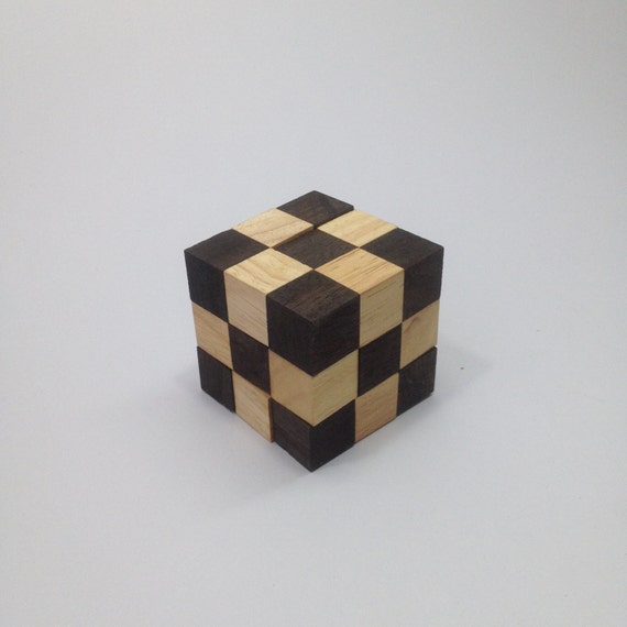 Cube snake cube puzzle serpent cube wooden puzzle Brain