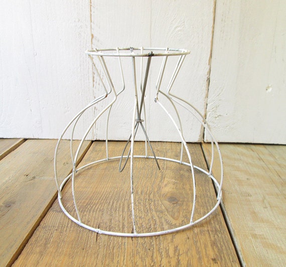 Vintage lampshade wireframe. Lamp shade. Wire frame.