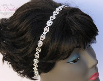 Bridal Headband, Crystal Headband, Swarovski Headband, Bridal Crystal Headband, Swarovski Brial Headband, Bridal Headpiece, Wedding Headband