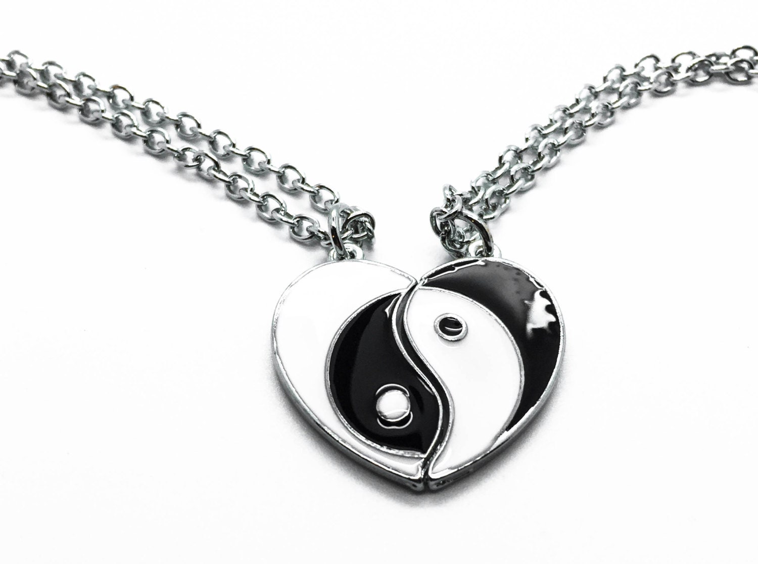 Yin Yang Necklace Bff Necklace Best Friend Necklace Yin By Cetro 