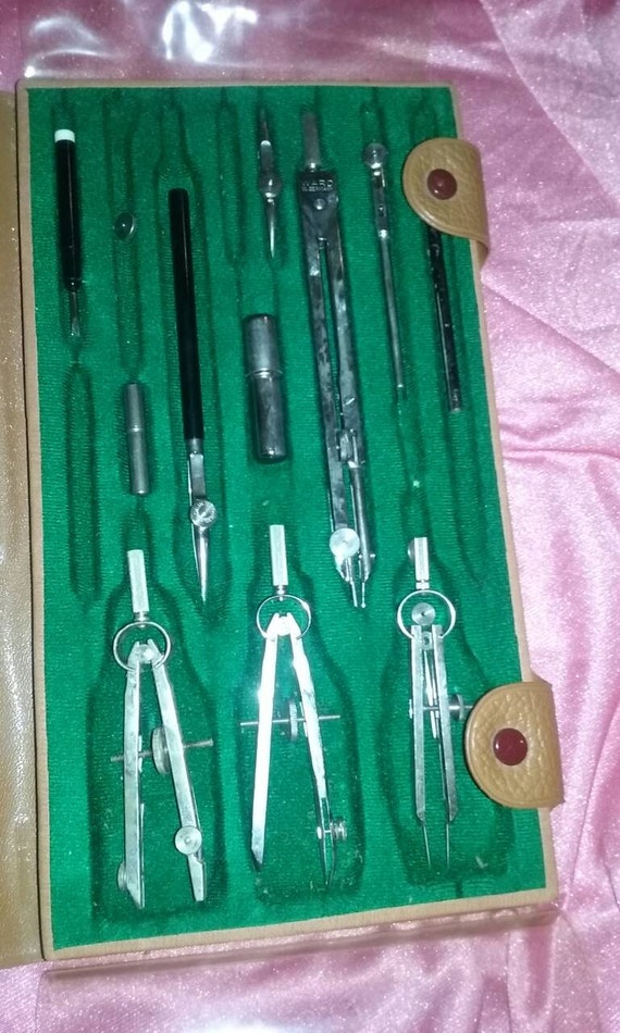 Items similar to Vintage drafting tool set, Montgomery ward, made in