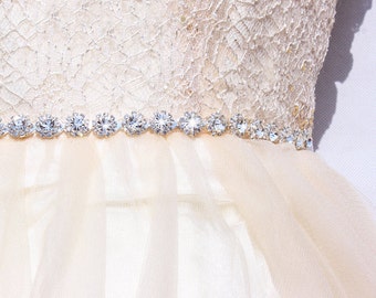 Crystal rhinestone belt Thin Bridesmaid belt wedding sashes and belts Bridal crystal belt bridal sash rhinestone sash bridal belt