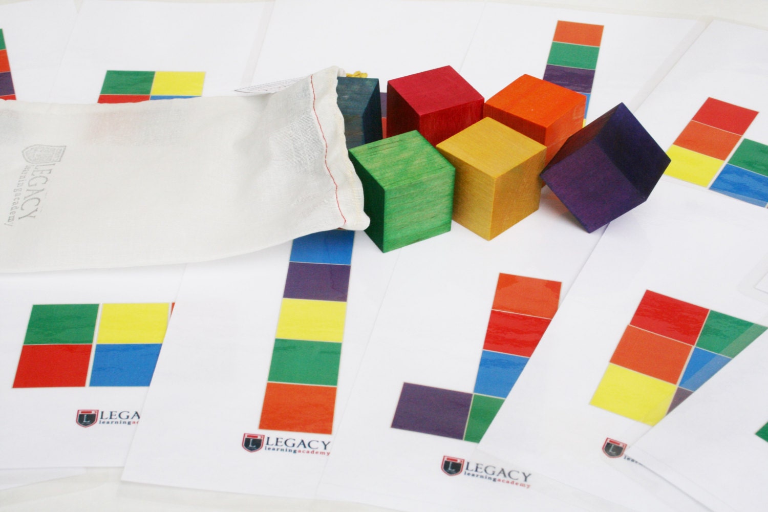 Rainbow Building Blocks Wooden Block Patterns Building Block