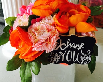 Vibrant Chic Artificial Floral Arrangement