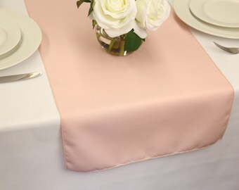 Blush Polyester Table Runner | Wedding Table Runners