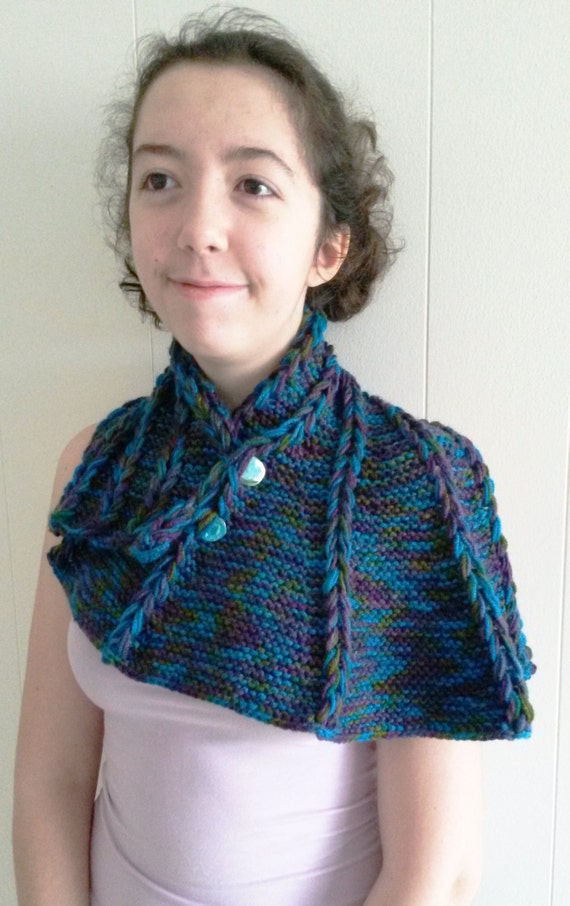 Knitted Dragon Wing Scarf