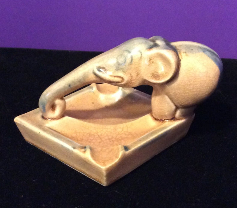 Vintage Art Deco Elephant Ashtray Made In Japan