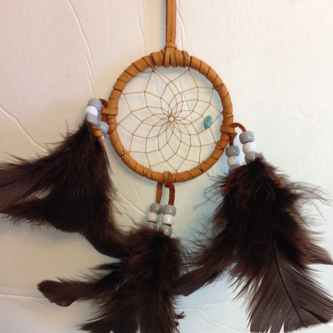 Gray and White Cherokee Dream Catcher