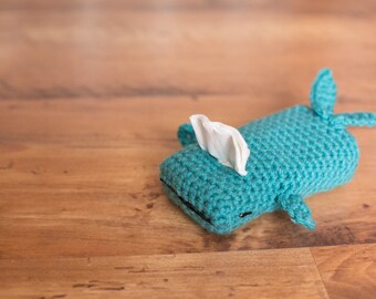 Pocket Tissue Holder, Travel Tissue Holder, Kleenex Travel Tissue Holder,Pocket Tissue Cover, Whale Tissue Holder, Tissue Holder, Whale