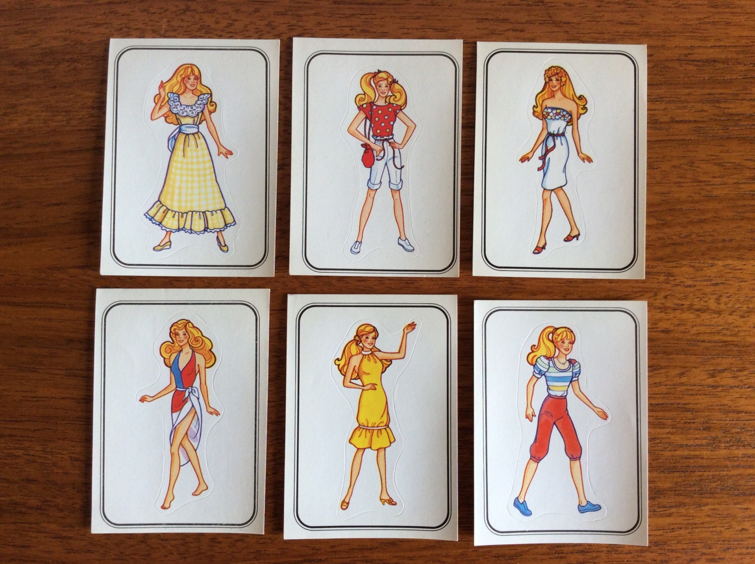 vintage barbie stickers