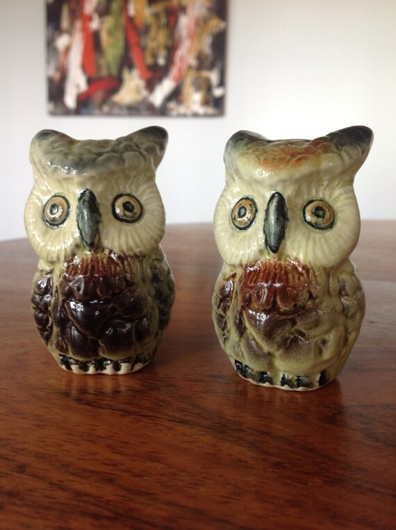 Vintage Owl Salt And Pepper Shakers 3