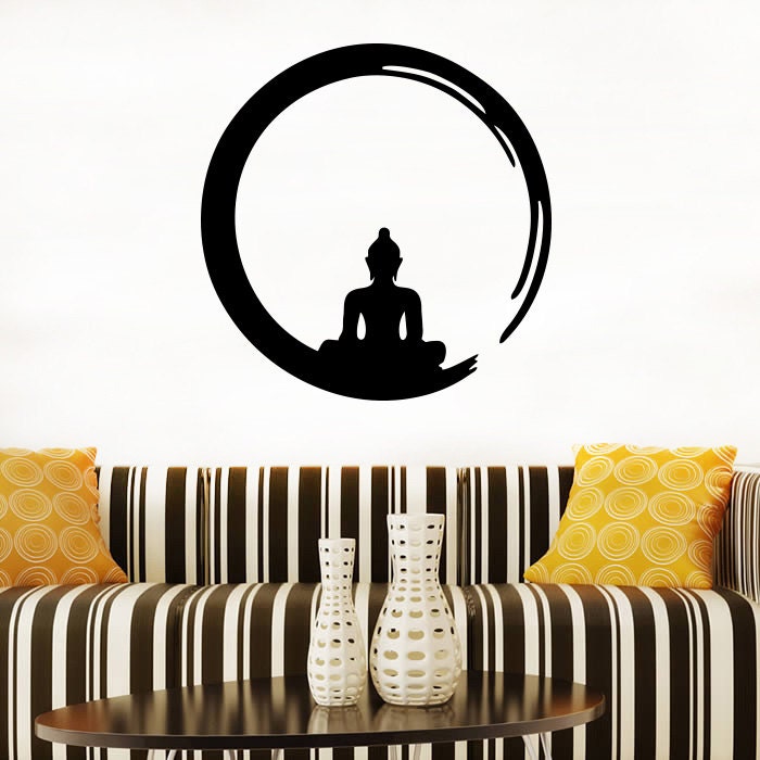 Zen Wall Decal Zen Circle Vinyl Sticker Zen Symbol Decals Home