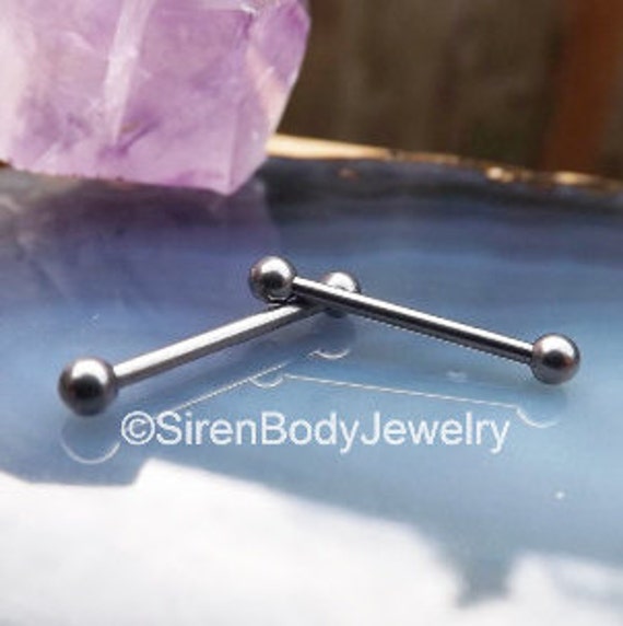 16g Nipple piercing jewelry ring 1/2 straight by SirenBodyJewelry