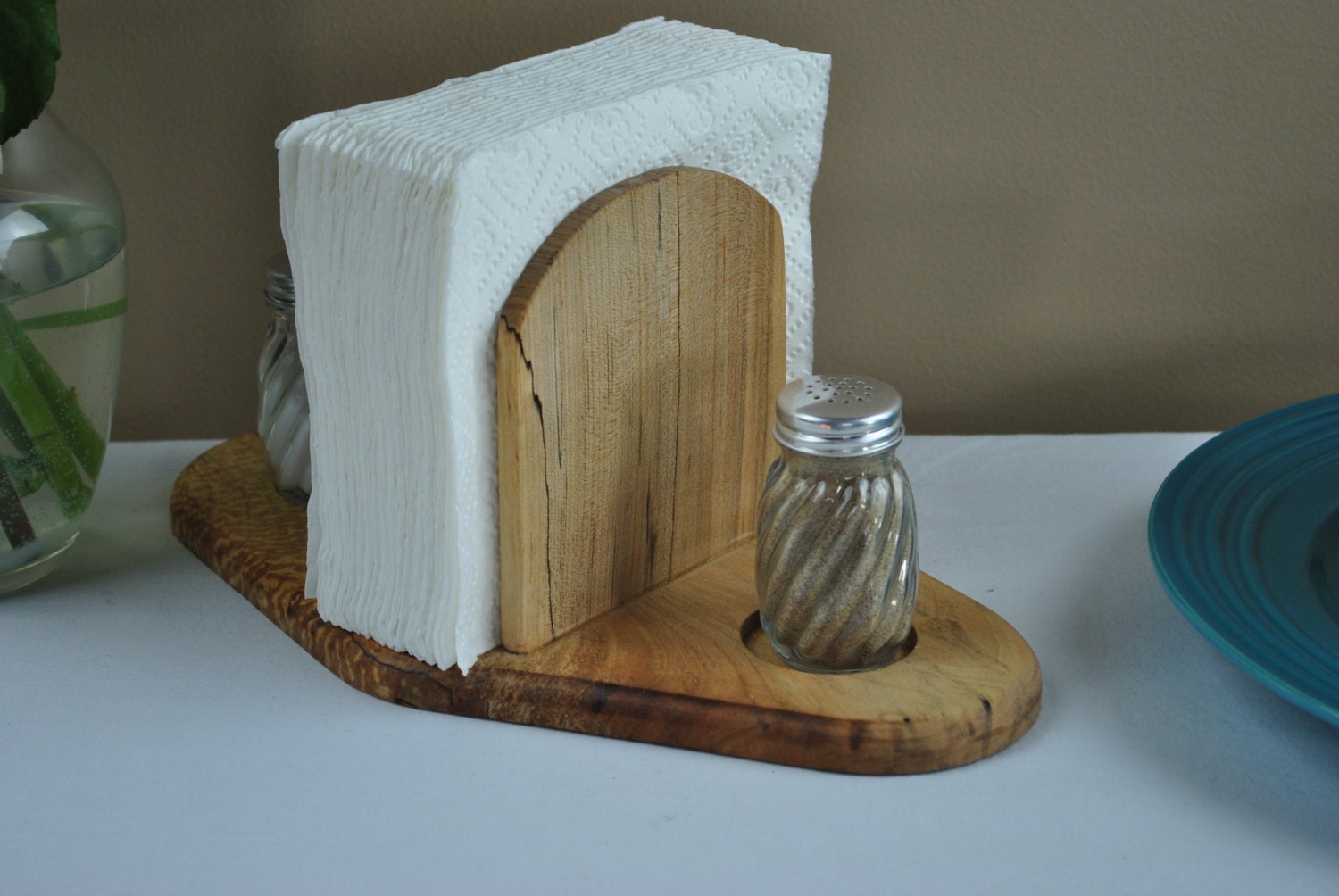Napkin Holder With Salt and Pepper Shakers. Wedding Gift