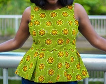 Unique ankara peplum top related items | Etsy