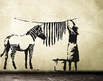 Urban Wall Art banksy wall decal | etsy Urban Wall Art banksy wall decal | etsy