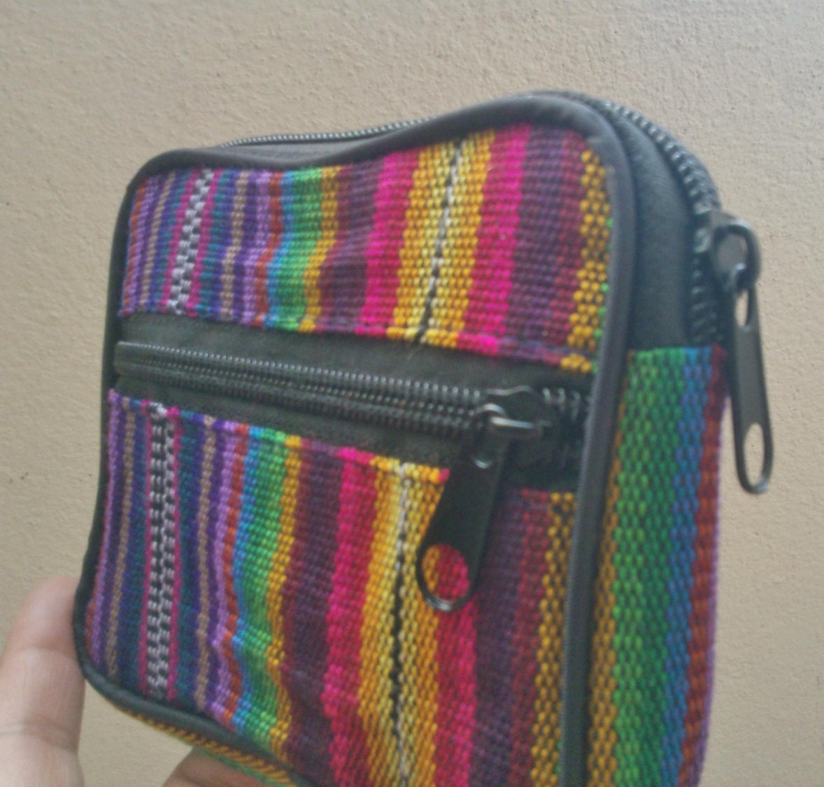 Mexican Woven Wallet Coin purse Folk Fabric Wallet by MXArtsCrafts