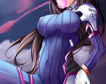 D. Va Overwatch Poster Print