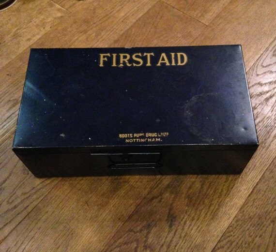 Original Vintage Unused Boots First Aid Kit Box. Bandage