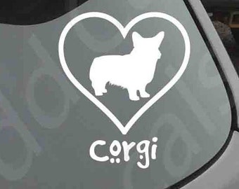 Love Your Corgi Decal Car Window Dog Breed Puppy