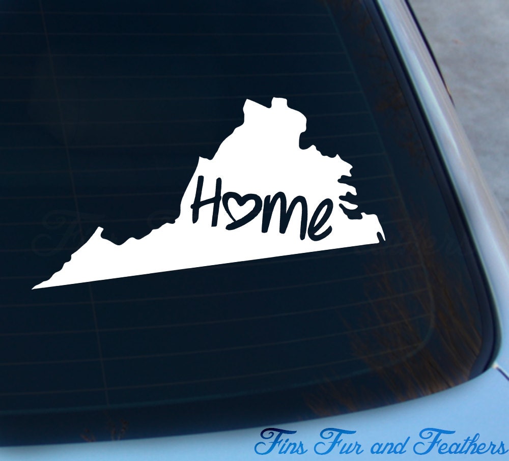 Virginia Decal State Decal Home Decal VA Sticker Love