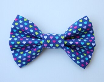 Mini Coloful Heart Dog Bow Tie