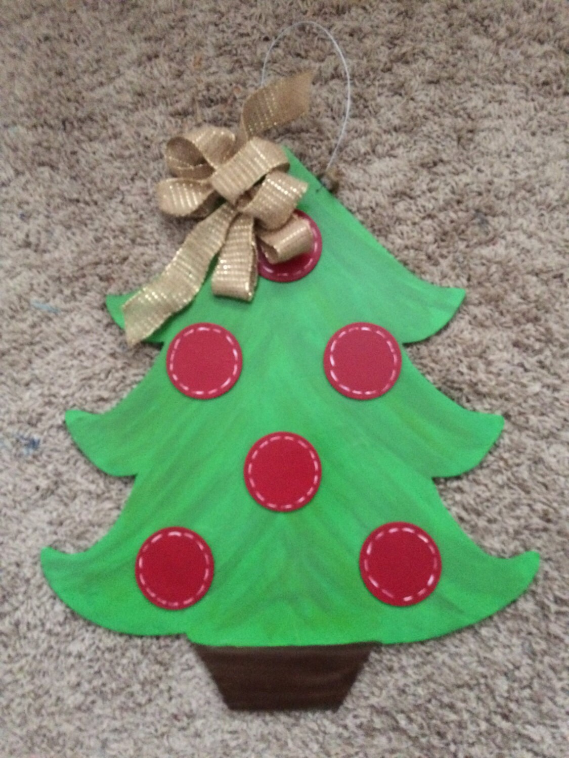Christmas Tree Door Hanger by ThreeLittleTurtles15 on Etsy