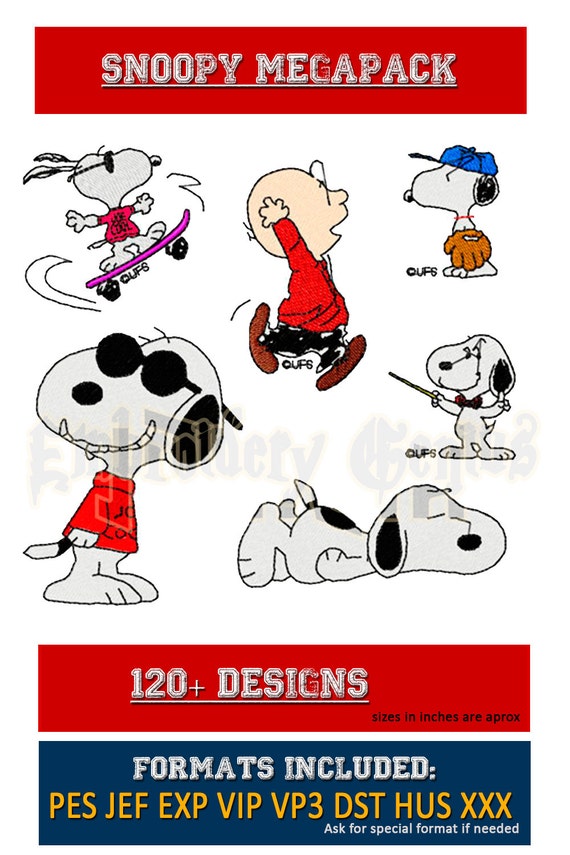 Snoopy embroidery set 120 designs christmas by embroiderygenius Snoopy embroidery set 120 designs christmas by embroiderygenius