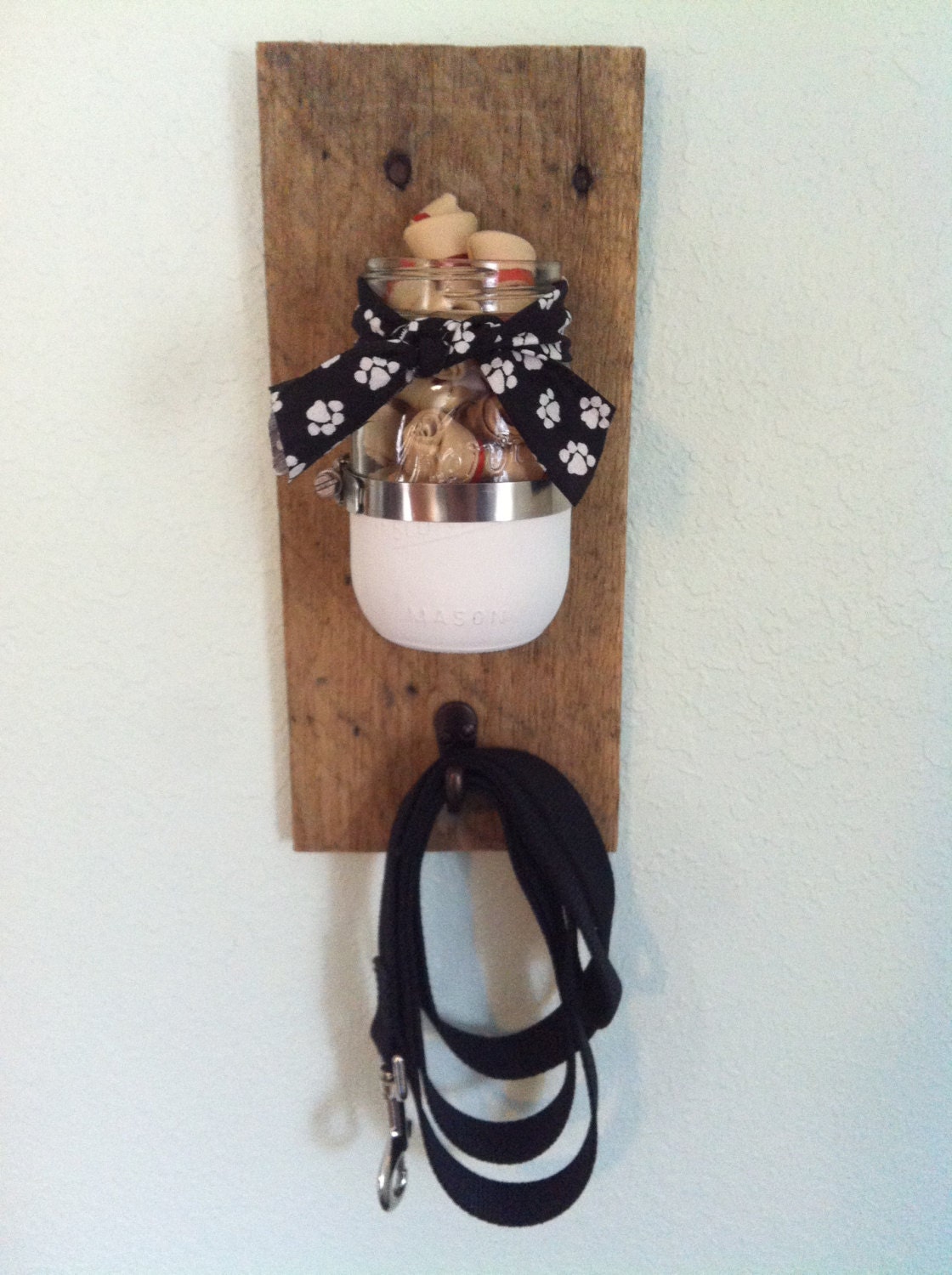 Dog Leash Holder Entryway Organizer Dog Lover Gift Leash