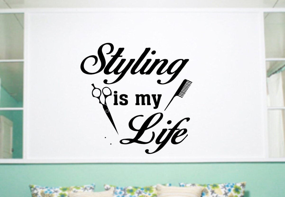 Hair Salon DecorStyling is My LifeSalon Wall DecalsSalon