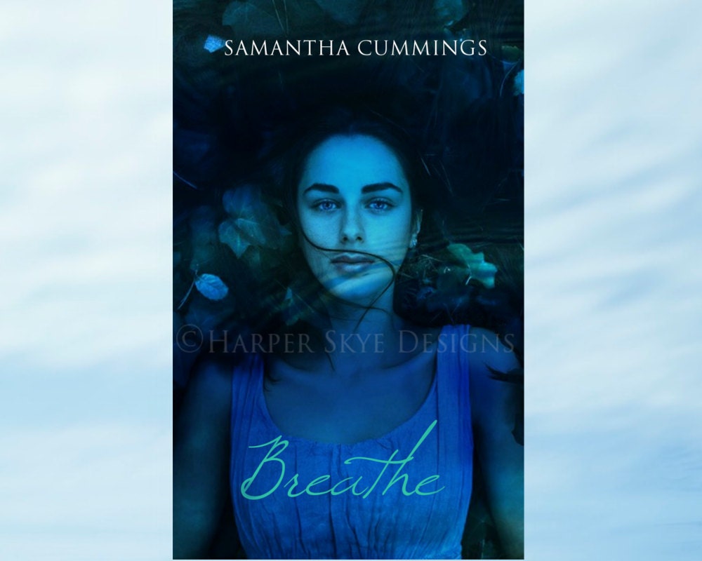 Girl Underwater premade book cover design Ebook &amp; print