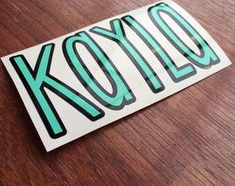 Two Color Name Decal | Any word vinyl decal | Personalized Name Sticker | Yeti Cup Decal | Car Decal | Custom Name Vinyl Decal