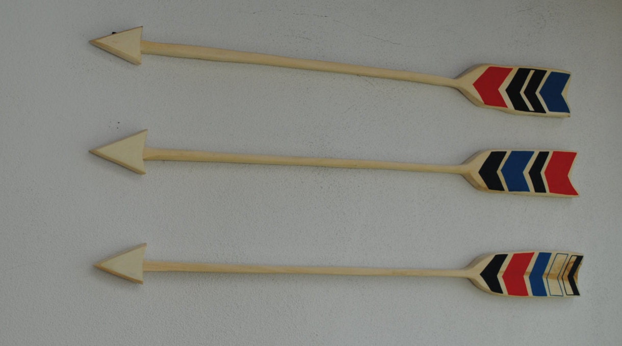 Kunst aan de muur hout pijl houten pijlen door rusticstyleofdolores