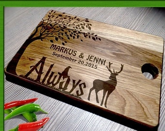 Wedding Gift Cutting Board / harry potter wedding gift / Bride Groom / Personalized Cutting Board / Personalized Harry Potter cutting board