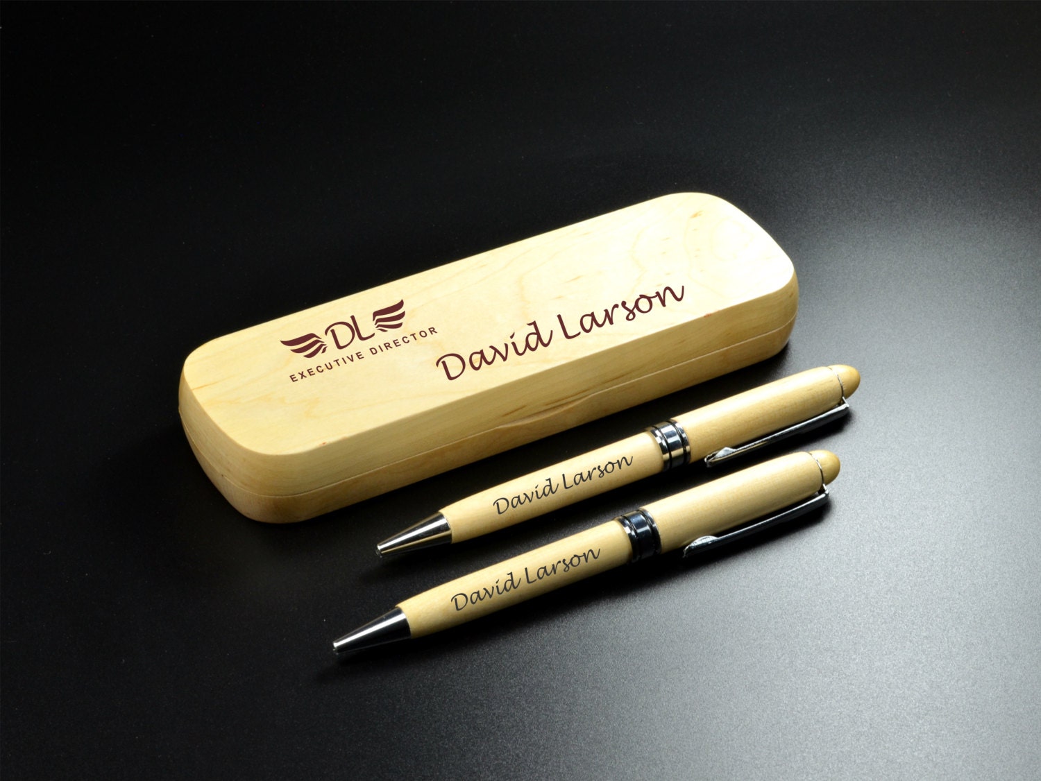 Personalized Wood Pen Set Father's Day Gift Custom