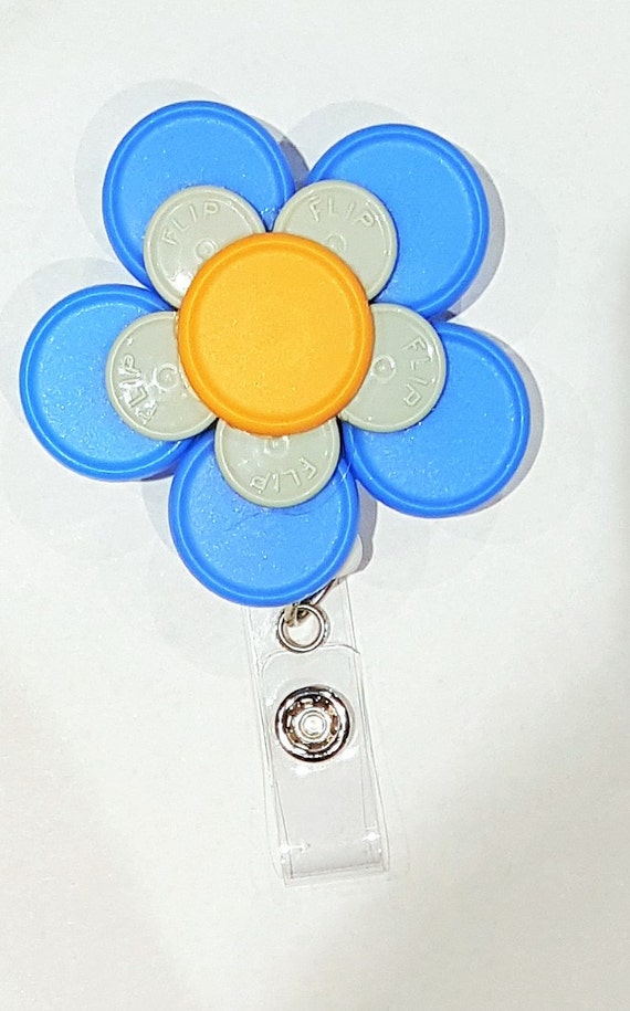 Retractable ID BADGE Reel HOLDER Medication Vial Caps