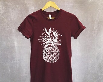 Pineapple Shirt - Pineapple TShirt - Pineapple Tee Fruit Shirt - Pineapple T Shirt Tumblr Top - Hawaiian Shirt
