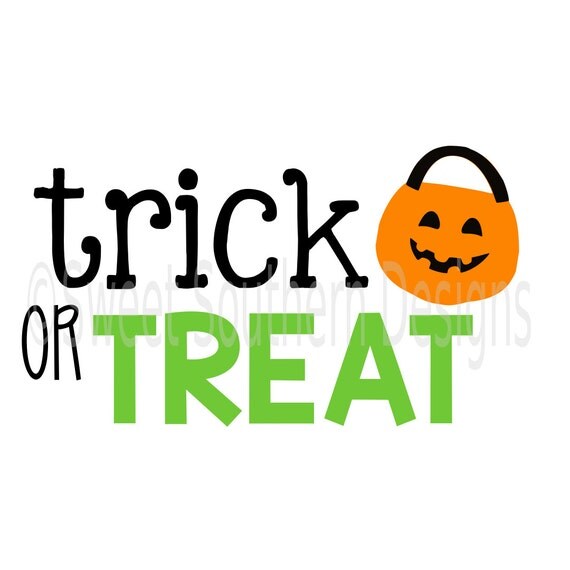 Download trick or treat halloween SVG DXF instant download design for