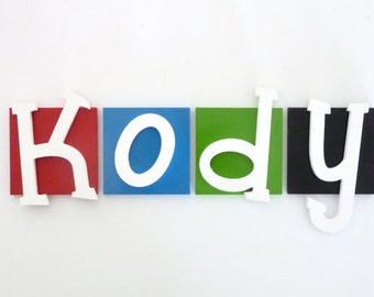 Wooden letters, Kids room decor, Kids wooden name signs, Door sign, name letters, Custom name sign - Small