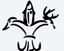 Sportsman Fleur De Lis SVG