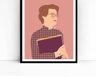 Barb Stranger Things TV Poster, Minimalist print