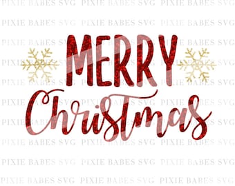 Merry Christmas SVG, SVG files, Snowflake svg, Holiday SVG, Christmas svg, santa svg, cuttables, Cricut svg, Silhouette svg, Cutting Files