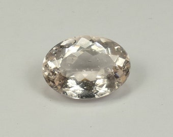 Video ! 13,3x9,6mm Very nice full natural peach Morganite from Brazil 4,37ct oval pink beryl loose gemstone for ring pendant (#PB822)