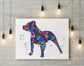 Pitbull Wall Art pit bull art | etsy Pitbull Wall Art pit bull art | etsy