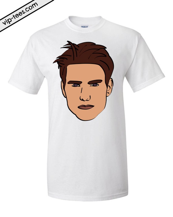 Tom Cruise Shirt Funny T-Shirts Celebrity Portraits Top