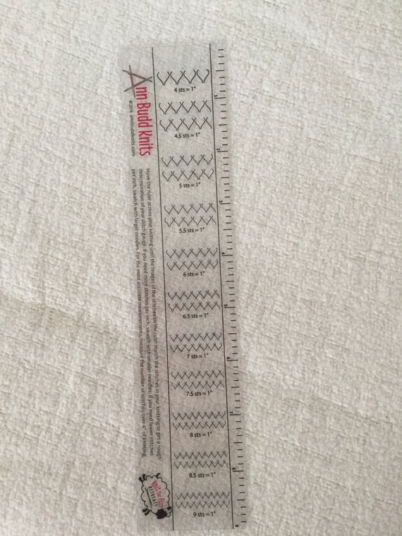 Knit Gauge Ruler by Ann Budd Knits Ruler Gauge Measurer