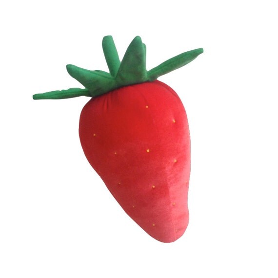 giant strawberry pillow