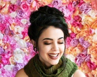 Green Knit Scarf, Narrow Scarf, Green Knit Scarf, Green Scarf, Long Scarf