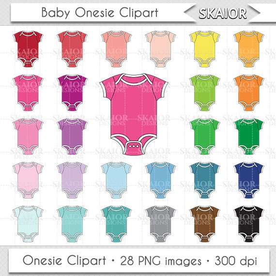Onesie Clipart Onesie Clip Art Rainbow Color Baby Onesie