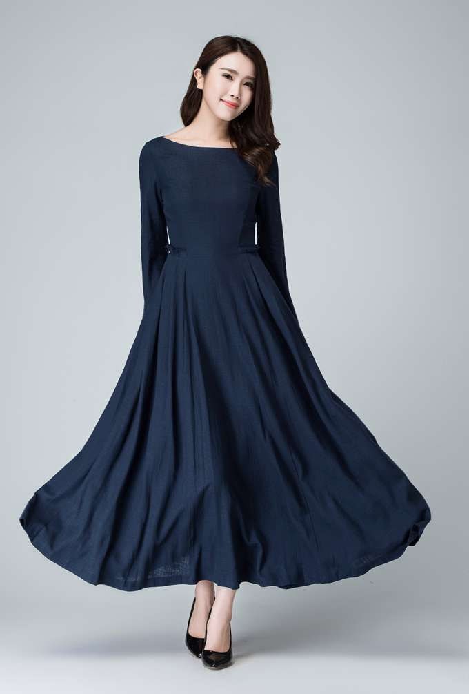 dark blue gown images